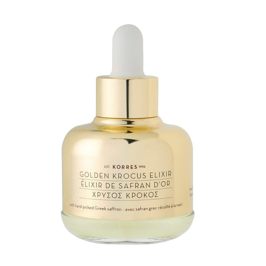 KORRES Golden Krocus Anti-Aging Face Serum with Greek Saffron, Lightweight Skincare Treatment for Radiance, Hydration & Firmness, Fine Line & Wrinkle Serum For Women & Men, Clean Beauty, 1 Fl Oz