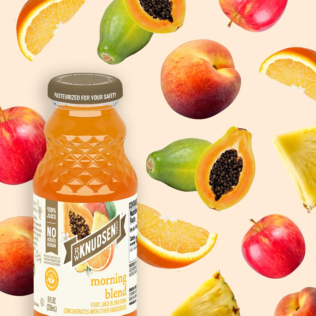 R.W. Knudsen Organic Morning Blend Juice, 8 fl oz (12 Pack)