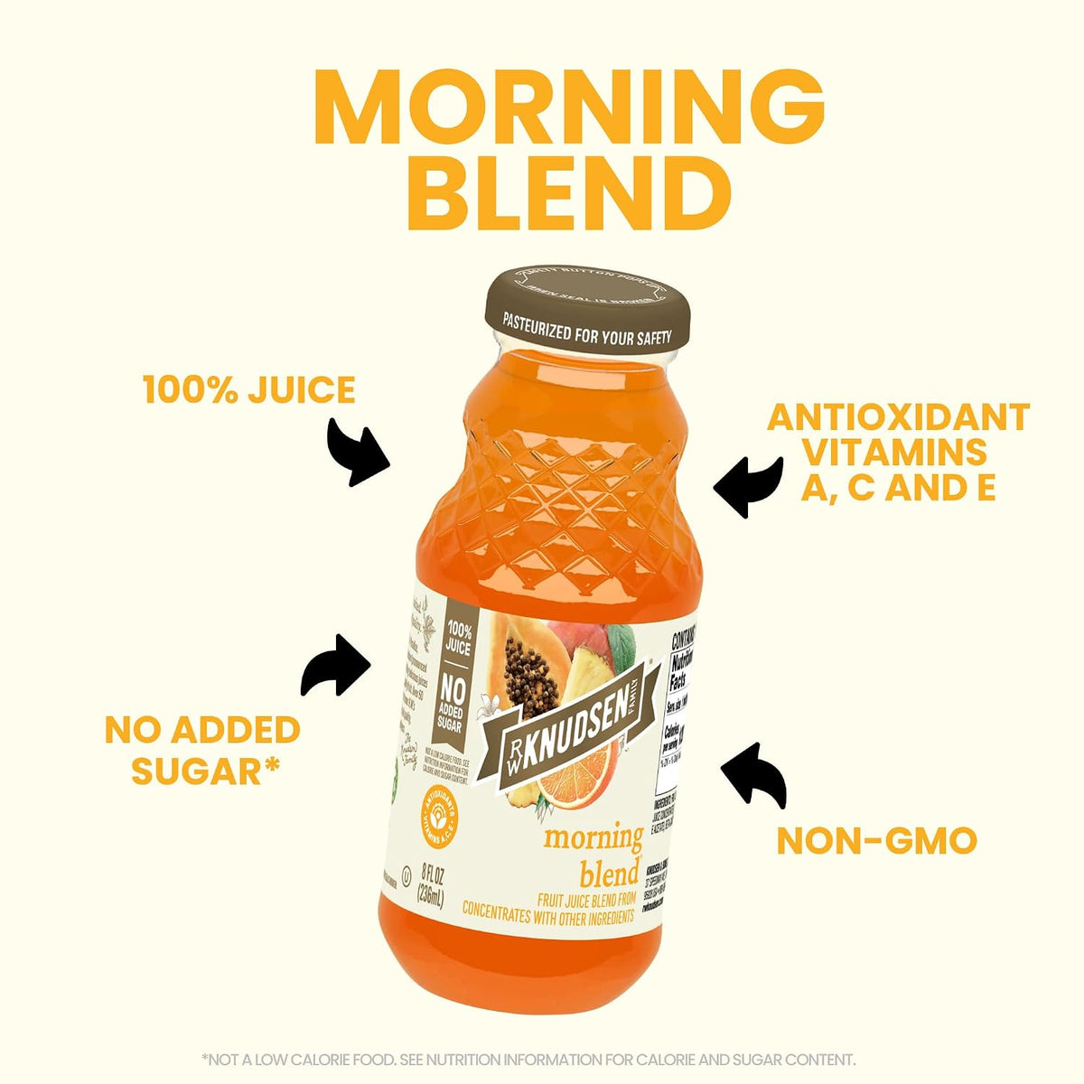 R.W. Knudsen Organic Morning Blend Juice, 8 fl oz (12 Pack)
