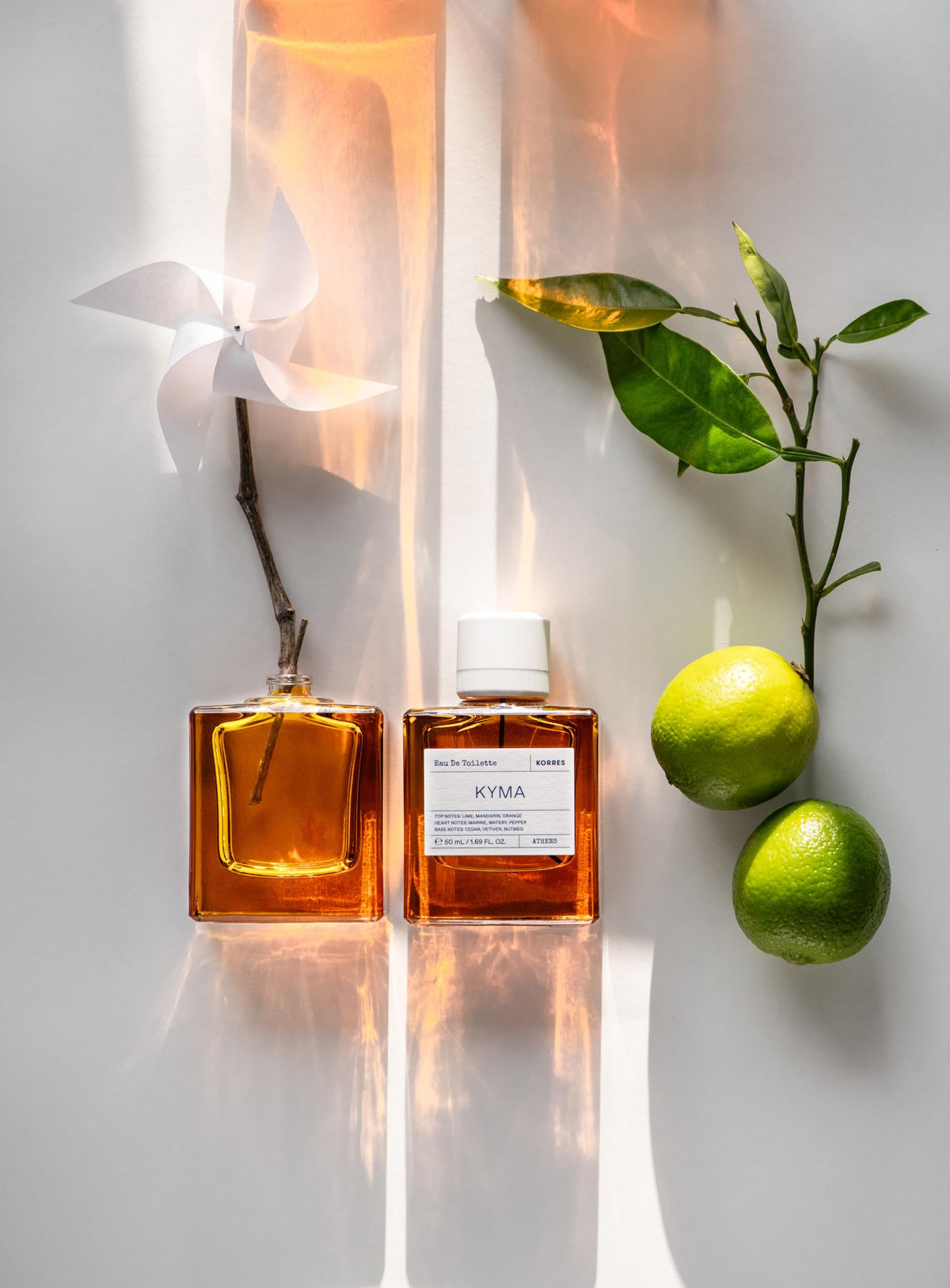 KORRES Kyma Eau de Toilette Spray, Lime Mandarin Orange Top Notes, Marine Watery Pepper Heart, Cedar Vetiver Nutmeg Base, Unisex Fresh Scent Inspired by Greek Waters, Vegan Fragrance, 1.69 Fl Oz