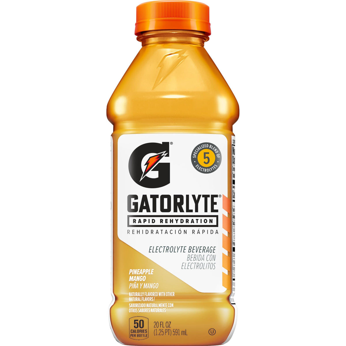 Gatorlyte Rapid Rehydration Electrolyte Drink, Mixed Berry, 20 fl oz Bottles (12 Pack), Specialized Blend of 5 Electrolytes, Lower Sugar, No Artificial Sweeteners, No Artificial Flavors, Gatorade, Hydration