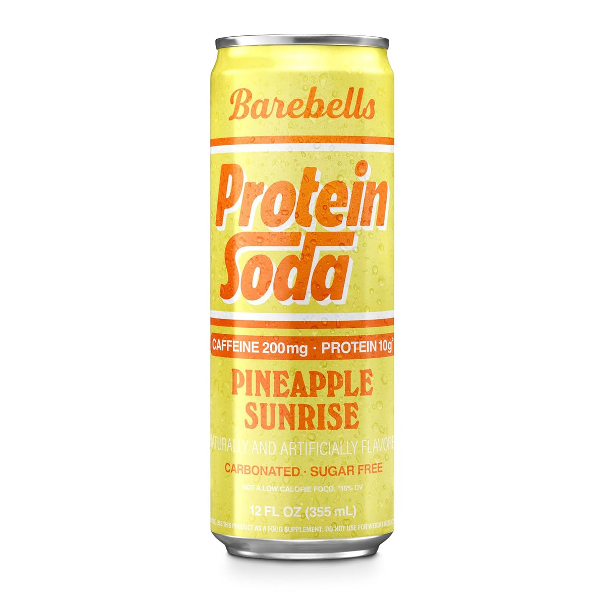 Barebells Protein Soda Pineapple Sunrise, 12 fl oz, 12-Pack