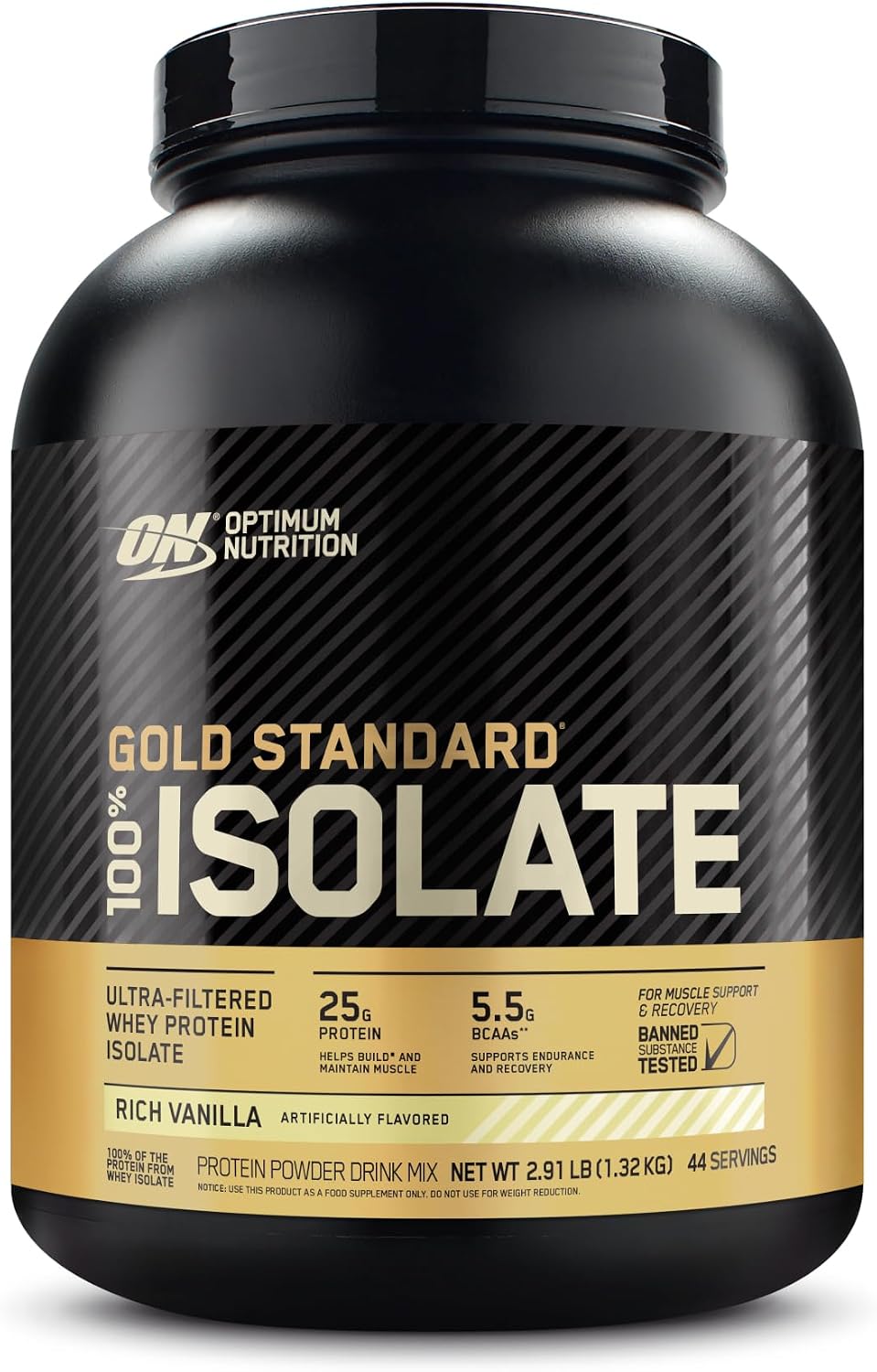 Optimum Nutrition Gold Standard Isolate Protein Powder, Rich Vanilla, 3 LB