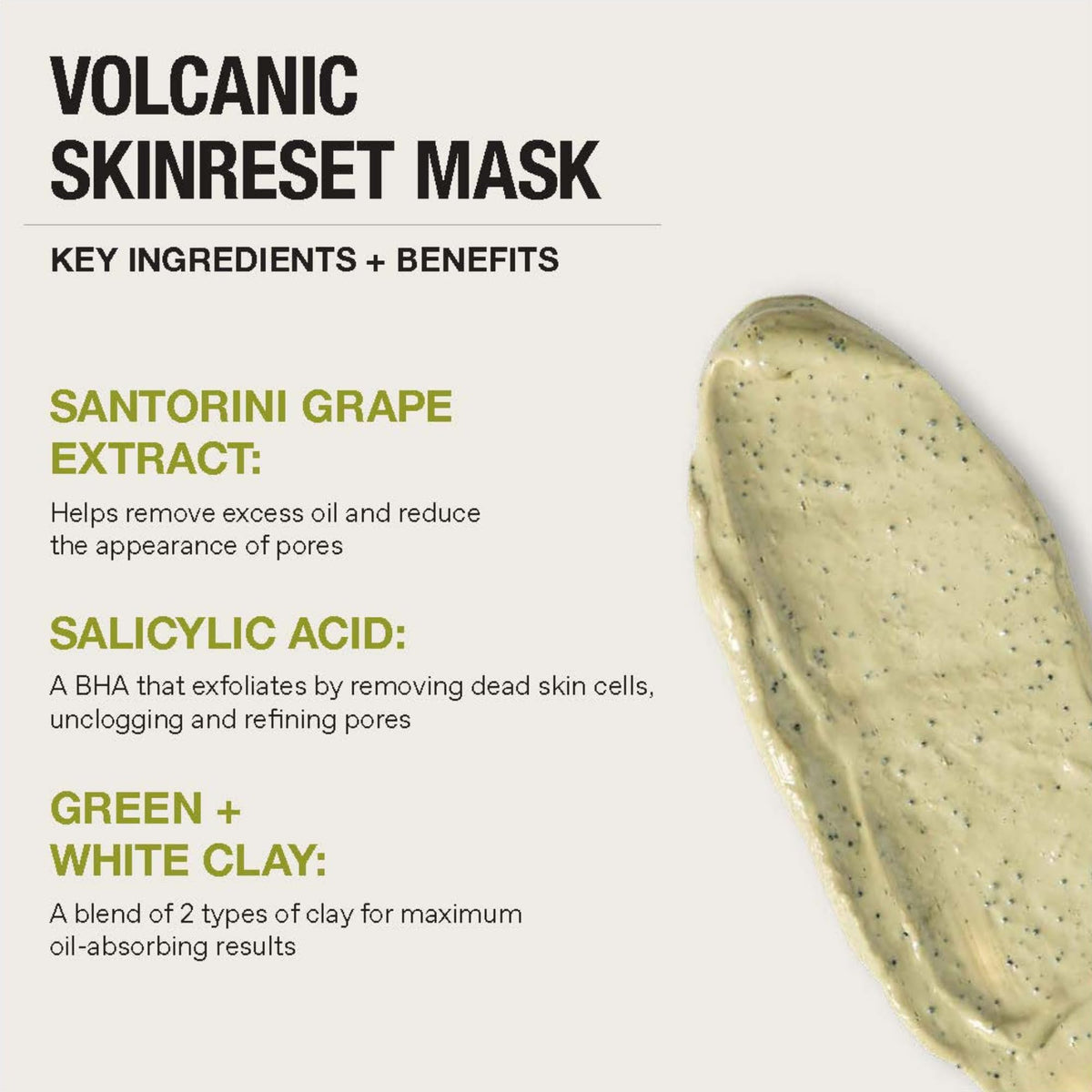KORRES Santorini Grape Skin Refining Mask With Volcanic Sand, Activated Carbon Capsules And Salicylic Acid BHA For Pore Appearance, Gentle Exfoliation And Smoother Look, Vegan Skincare, 2.36 Fl Oz