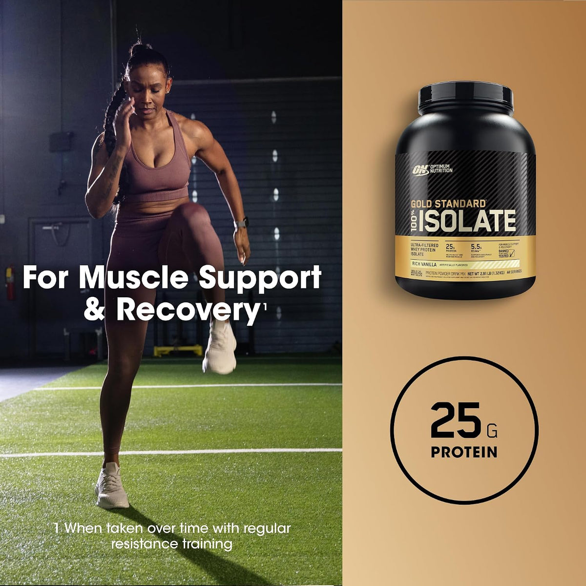 Optimum Nutrition Gold Standard Isolate Protein Powder, Rich Vanilla, 3 LB