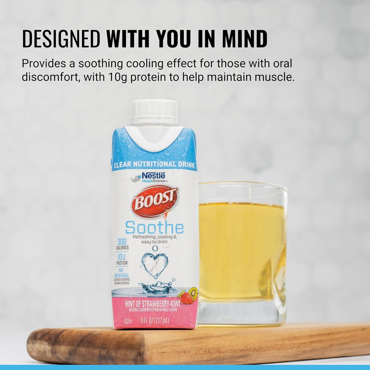 BOOST Soothe Clear Nutritional Drink, Hint of Strawberry Kiwi Flavor, 24 pk